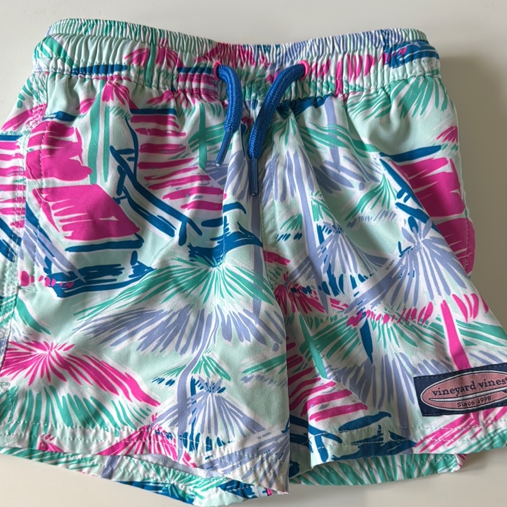 Vineyard Vines Tropical Print Swim Shorts